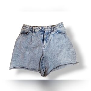 Zara High Waist Jean Mom Shorts Cutoffs Womens Size 6
